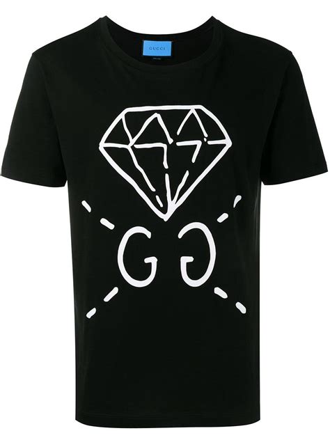 gucci black diamond shirt|gucci xxv shirt.